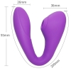 MILRA Şarjlı G-Spot Uyarıcı ve Klitoris Emiş Güçlü Kıkırdaklı Bükülebilir Vibratör - Kırmızı