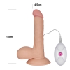 19 CM Titreşimli Ultra Yumuşak Dokulu Belden Bağlamalı Kemerli Realistik Vibratör Penis