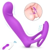 Lorna Rct Şarjlı Kablosuz Kumandalı Çift Penetrasyon Testis ve Penis Yüzüğü Klitoris Uyarıcı Vibratör