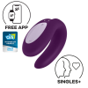 Satisfyer Double Joy Connect App Telefon Kontrollü G Nokta ve Klitoris Uyarıcı 2 in 1 Çift Vibratörü
