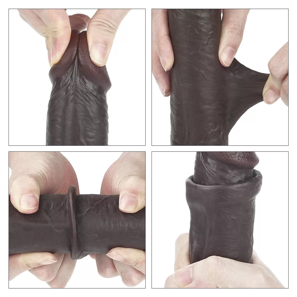 23 CM Ultra Yumuşak Çift Katmanlı Belden Bağlamalı Zenci Penis Fiyatı ve  Modelleri - Sens Sex Oyuncakları