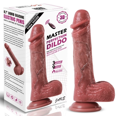 Jake - Isıtmalı İleri Geri Hareketli ve Rotasyonlu Gerçekçi Damarlı Yapay Penis Vibrator