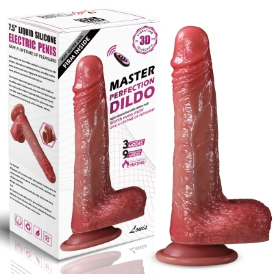 Louis - Isıtmalı İleri Geri Hareketli ve Rotasyonlu Gerçekçi Damarlı Yapay Penis Vibrator
