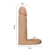 15 CM Geliştirilmiş Doku Penis Halkalı Titreşimli Anal Penetratör - The Ultra Soft Dude