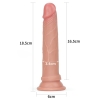 18 CM Çift Katmanlı Ultra Realistik ve Yumuşak Dokulu Anal Dildo Penis