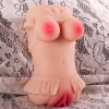 Amelia - Kolay Saklanabilir Cep Boy Titreşimli Isıtmalı Suni Vajina Realistik Mastürbatör 13 CM