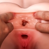 Anya - Realistik Manken Anal Vajinal 2 in 1 Titreşimli Isıtmalı Suni Vajina