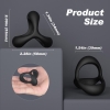 BLACK RIDER Silikon Testis ve Penis Halkası
