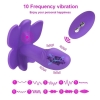 BUTTERFLY Kablosuz Kumandalı Klitoris ve G-Spot Uyarıcı Giyilebilir 2 in 1 Vibratör - Mavi