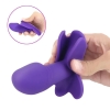 BUTTERFLY Kablosuz Kumandalı Klitoris ve G-Spot Uyarıcı Giyilebilir 2 in 1 Vibratör - Mavi