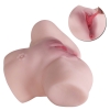 Carol - Anal Vajina Çift Girişli Titreşimli Isıtmalı Realistik Kalça Suni Vajina Mastürbatör 6.6 KG
