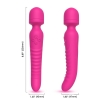 CHOBE Isıtmalı Çift Titreşim Motorlu Klitoris ve G Nokta Wand Orgazm Vibratör - Pembe