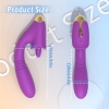 Condice Şarjlı G Nokta Uyarıcı İleri Geri Hareketli ve Klitoris Uyarıcı Dil Hareketli 2 in 1 Vibratör
