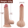 Foreskin Perfection Dildo 17.5 CM - Çift Katmanlı Gerçekçi Kayar Deri Ultra Yumuşak Realistik Yapay Penis Vibrator