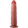 Hardy - Ultra Yumuşak Doku Testissiz Realistik Dildo Çift Katmanlı Silikon Gerçekçi Yapay Penis 22 CM
