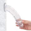 JELLY CLEAR Ultra Yumuşak Dokulu Dildo Testissiz Jel Dokulu Realistik Penis 20 CM - Mor