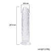 JELLY CLEAR Ultra Yumuşak Dokulu Dildo Testissiz Jel Dokulu Realistik Penis 20 CM - Siyah