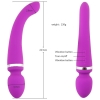 MASSAGE STICK Çift Taraflı Kullanılabilir G-Spot Uyarıcı ve Klitoris Masaj Vibratör - Mor