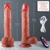 Master Perfection Dildo Frank - Isıtmalı İleri Geri Hareketli ve Rotasyonlu Gerçekçi Damarlı Yapay Penis Vibrator