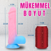 NEON ELITE Glow in the Dark - Karanlıkta Parlayan Dildo Ultra Yumuşak Realistik Yapay Penis 22 CM