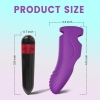 PRIME TOYS Aurora Şarjlı G Nokta ve Klitoris Uyarıcı Parmağa Takılabilir Mini Vibratör - Mor