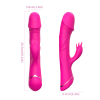 PRIME TOYS Spunk Şarjlı Çift Motorlu G Nokta ve Klitoris Uyarıcı 2 in 1 Rabbit Yapay Penis Vibratör - Pembe