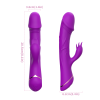 PRIME TOYS Spunk Şarjlı Çift Motorlu G Nokta ve Klitoris Uyarıcı 2 in 1 Rabbit Yapay Penis Vibratör - Mor