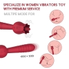 SEX MASSAGER İleri Geri ve Dil Hareketli Klitoris ve G-Spot Uyarıcı Titreşimli 2 in 1 Gül Vibratör