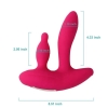 TALON Kablosuz Kumandalı Anal Vajina ve Klitoris Uyarıcı 3 in 1 Lay-On Vibratör