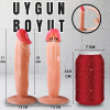 UNIQUE Realistik Dokuda Dildo Vantuzlu Gerçekçi Yapay Penis 17 CM