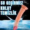 UNIQUE Realistik Dokuda Dildo Vantuzlu Gerçekçi Yapay Penis 21 CM