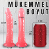 UNIQUE Realistik Dokuda Dildo Vantuzlu Gerçekçi Yapay Penis 21 CM