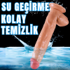 UNIQUE XL Realistik Dokuda Damarlı Kalın Dildo Vantuzlu Büyük Boy Gerçekçi Yapay Penis 30 CM