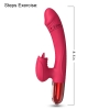 V2 - Şarjlı Akıllı Isıtma Özellikli Güçlü Titreşimli G-Spot ve Klitoris Uyarıcı 2 in 1 Yapay Penis Rabbit Vibratör