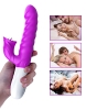 V40 - Şarjlı Akıllı Isıtma Özellikli Dil Hareketli Güçlü Titreşimli G-Spot ve Klitoris Uyarıcı 2 in 1 Yapay Penis Rabbit Vibratör