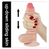 17.5 CM Hareketli Deri Ultra Yumuşak Çift Katmanlı Penis - Sliding Skin Dual Layer Dong