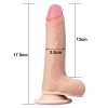 17.5 CM Ultra Yumuşak Çift Katmanlı Belden Bağlamalı Penis
