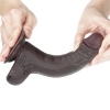 18 CM Ultra Yumuşak Çift Katmanlı Belden Bağlamalı Zenci Penis