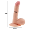 19 CM Ultra Yumuşak Dokulu Belden Bağlamalı Kemerli Realistik Dildo Penis