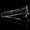 19 CM Yeni Nesil Güçlü Vantuzlu Şeffaf Dildo Penis - Flawless Clear Dildo