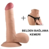 19 CM Ultra Yumuşak Dokulu Belden Bağlamalı Kemerli Realistik Dildo Penis