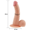 22 CM Ultra Yumuşak Dokulu Belden Bağlamalı Kemerli Realistik Dildo Penis