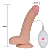 22 CM Titreşimli Ultra Yumuşak Dokulu Belden Bağlamalı Kemerli Realistik Vibratör Dildo