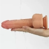 22 CM Şarjlı Rotasyonlu Yumuşak Dokulu Çift Katmanlı Realistik Vibratör - Dual layered Silicone Rotating Nature Cock Anthony