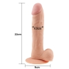 23 CM Ultra Yumuşak Dokulu Belden Bağlamalı Kemerli Realistik Dildo Penis