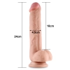 24 CM Ultra Yumuşak Çift Katmanlı Belden Bağlamalı Penis