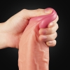 25 CM Yumuşak Dokulu Çift Katmanlı Realistik Penis - Dual Layered Platinum Silicone Cock