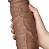 28 CM Gerçekçi Kalın Anal Fisting Melez Titreşimli Dildo - Realistic Chubby Vibrating Dildo