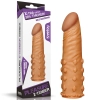 4 CM Dolgulu Gerçekçi Melez Doku Penis Kılıfı - Pleasure X-Tender