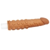 4 CM Dolgulu Gerçekçi Melez Doku Penis Kılıfı - Pleasure X-Tender
